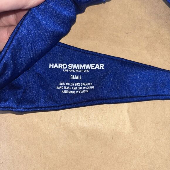 Hard Swimwear Halter Bikini Top Royal Blue size small - Picture 3 of 5